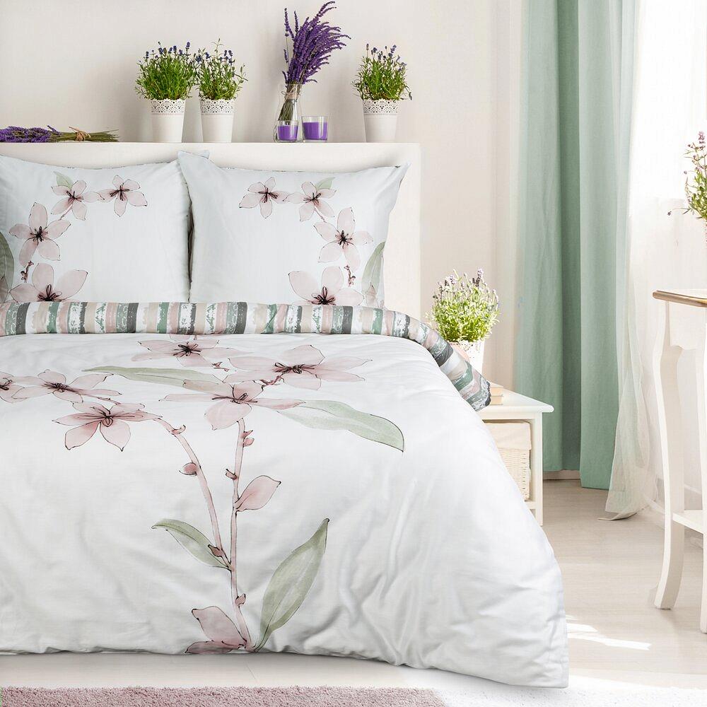 Pościel z makosatyny BIANCA 160x200 Eurofirany biały