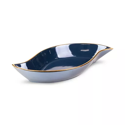 Patera dekoracyjna AMORA1 31x17 Eurofirany granatowa