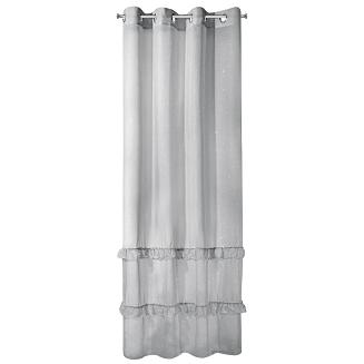 Firana gotowa na przelotkach ARIANA 140x250 Eurofirany szary