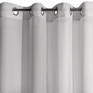 Firana gotowa na przelotkach ARIANA 140x250 Eurofirany szary