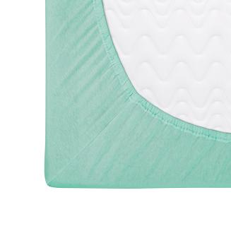 Prześcieradło jersey z gumką 160x200 Darymex miętowe
