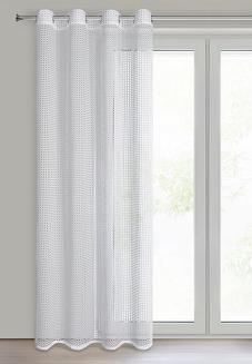 Firana gotowa na przelotkach NERI 140x250 Eurofirany biały