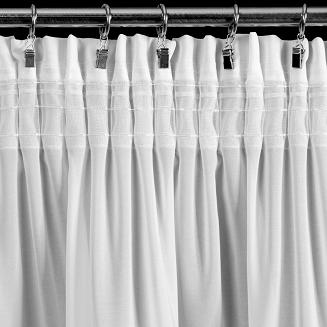 Zasłona gotowa na taśmie ROSES 140x270 Eva Minge Eurofirany biały