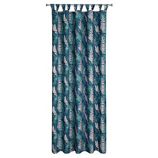 Zasłona gotowa na szelkach GARDEN 155x240 Eurofirany turkusowy