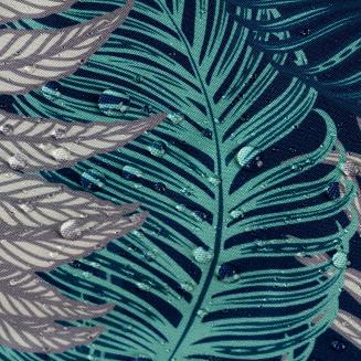 Zasłona gotowa na szelkach GARDEN 155x240 Eurofirany turkusowy