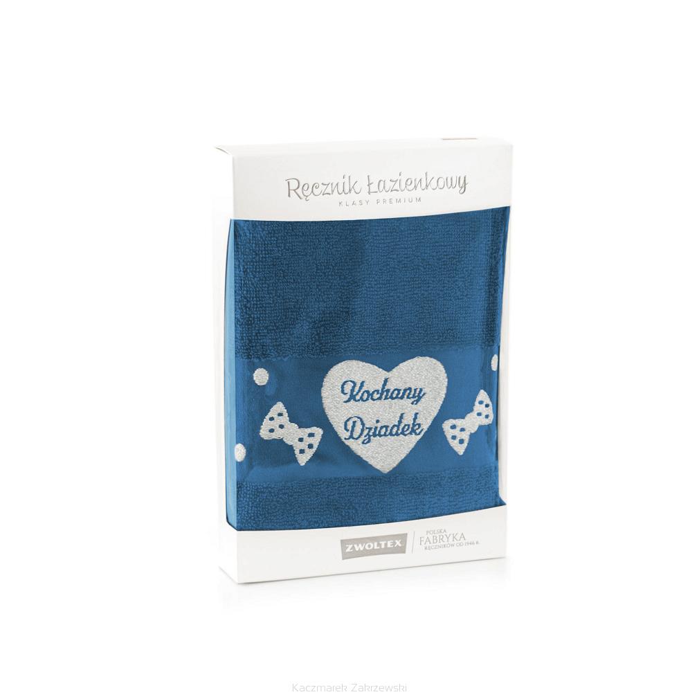 Ręcznik bawełniany 50x90 Zwoltex Kochany Dziadek 2 emeraldowy