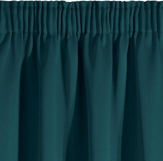 Zasłona gotowa na taśmie PARISA 135x270 Eurofirany petrolowy