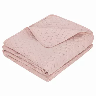 Narzuta dekoracyjna DASH 220x240 pikowana pudrowa