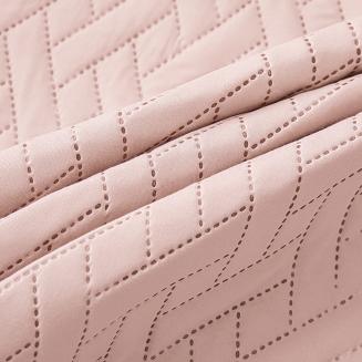 Narzuta dekoracyjna DASH 220x240 pikowana pudrowa
