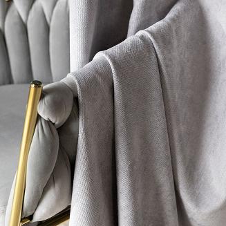 Zasłona gotowa na przelotkach SOFT 140x260 jasnoszara