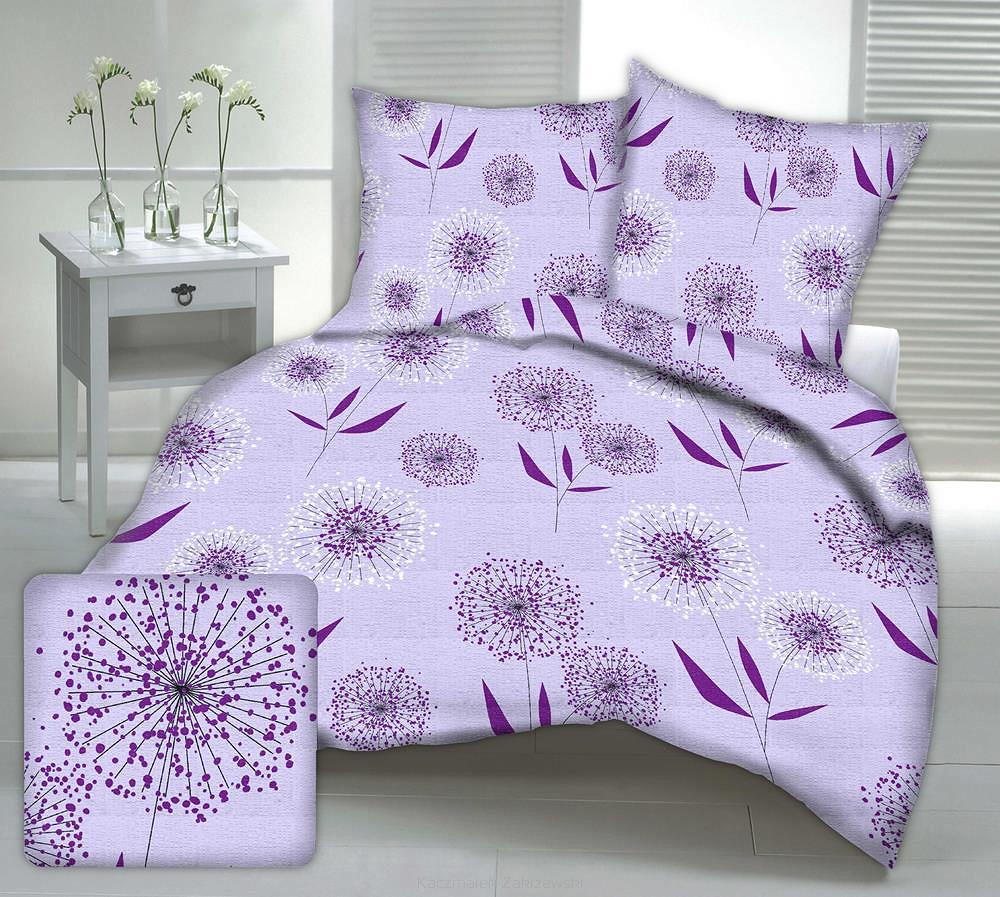 Pościel z kory 180x200 wzór dmuchawce na wrzosie