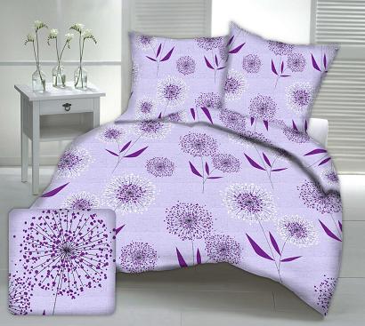 Pościel z kory 180x200 wzór dmuchawce na wrzosie