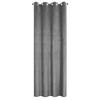 Zasłona gotowa na przelotkach LILI 140x250 Eurofirany stalowy