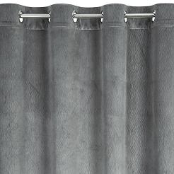 Zasłona gotowa na przelotkach LILI 140x250 Eurofirany stalowy