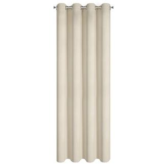 Zasłona gotowa na przelotkach NERISA 140x250 Eurofirany ciemnokremowy