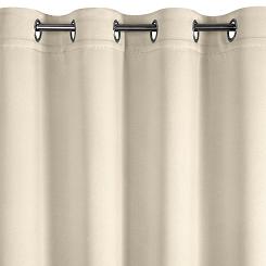 Zasłona gotowa na przelotkach NERISA 140x250 Eurofirany ciemnokremowy