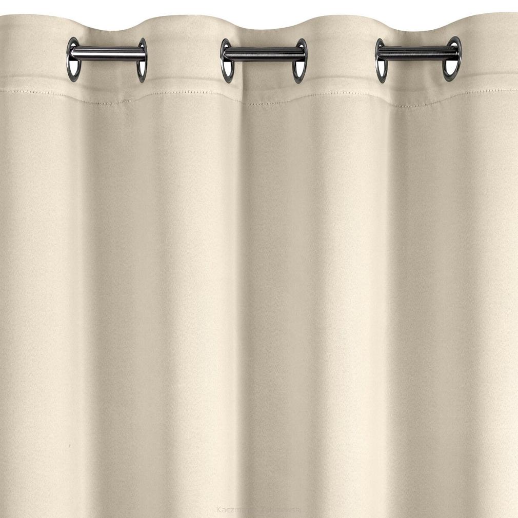 Zasłona gotowa na przelotkach NERISA 140x250 Eurofirany ciemnokremowy