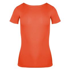 Koszulka damska z krótkim rękawem CARLA pomarańczowa