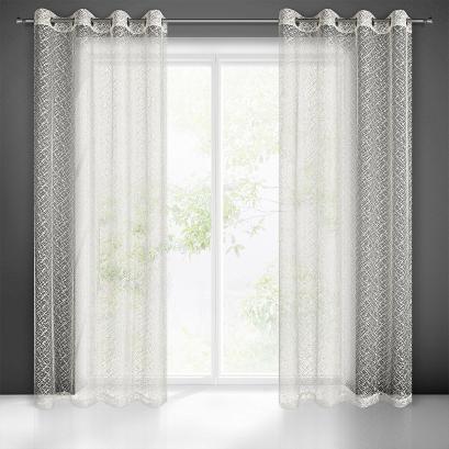 Firana gotowa na przelotkach AMANDA 140x250 Eurofirany kremowa