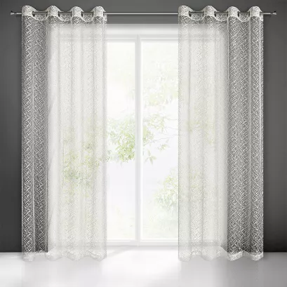 Firana gotowa na przelotkach AMANDA 140x250 Eurofirany kremowa