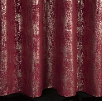 Zasłona gotowa na przelotkach INGRID 140x250 Eurofirany bordowy