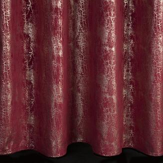 Zasłona gotowa na przelotkach INGRID 140x250 Eurofirany bordowy