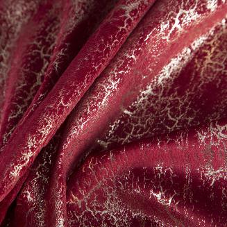 Zasłona gotowa na przelotkach INGRID 140x250 Eurofirany bordowy