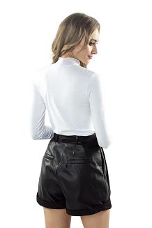 Bluzka damska z półgolfem Ernesta biała