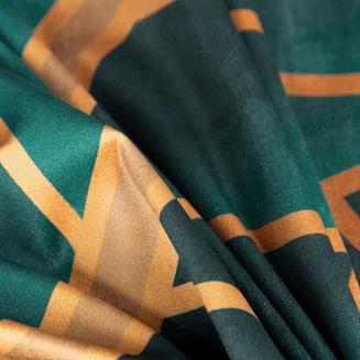 Firana gotowa na taśmie LILI1 140x270 Eurofirany ciemny turkus