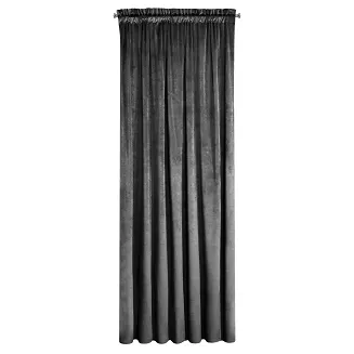 Zasłona gotowa na taśmie ROSA 140x300 Design91 czarny