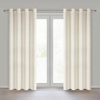 Zasłona gotowa na przelotkach LINDA 140x250 Eurofirany naturalny