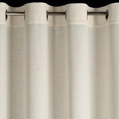 Zasłona gotowa na przelotkach LINDA 140x250 Eurofirany naturalny