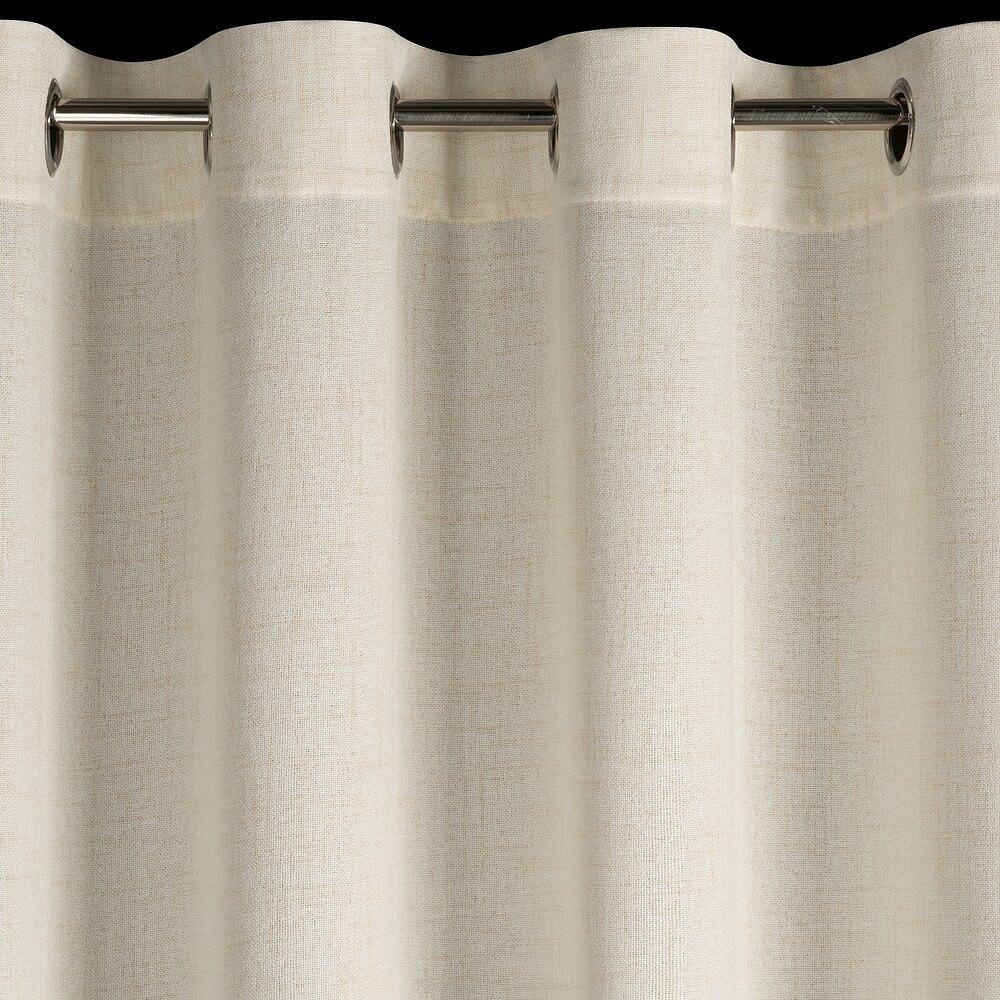 Zasłona gotowa na przelotkach LINDA 140x250 Eurofirany naturalny