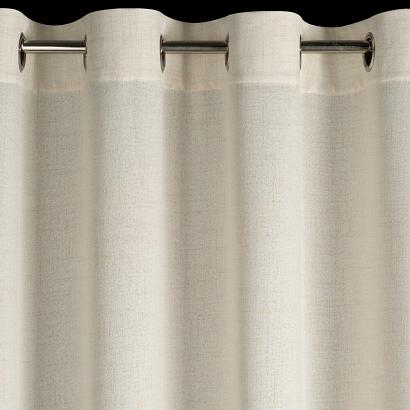 Zasłona gotowa na przelotkach LINDA 140x250 Eurofirany naturalna o strukturze płótna