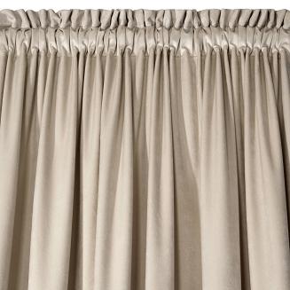 Zasłona gotowa na taśmie ROSA 135x300 Eurofirany beżowa