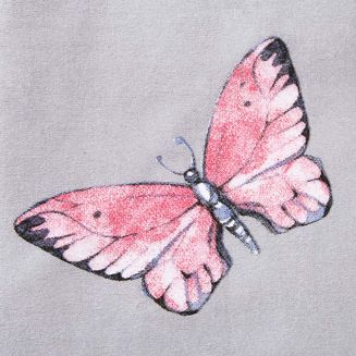 Pościel flanelowa FLANELOVE 140x200 kolorowa łąka kwiatów na szarym tle