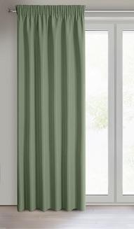 Zasłona gotowa na taśmie RITA 140x270 Eurofirany oliwkowy