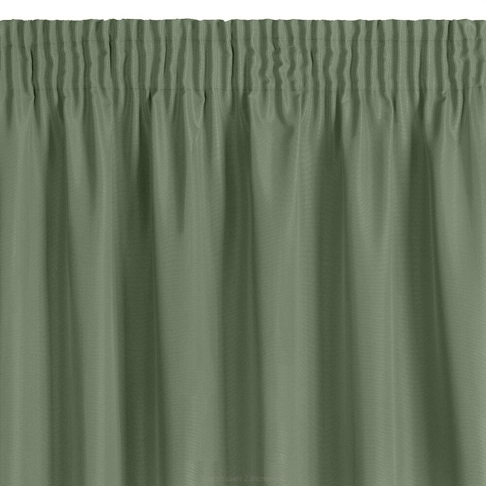 Zasłona gotowa na taśmie RITA 140x270 Eurofirany oliwkowy