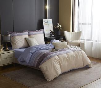 Wielokolorowa Pościel Orientalna Geometryczna Satyna Bawełniana 160x200 XDF 050