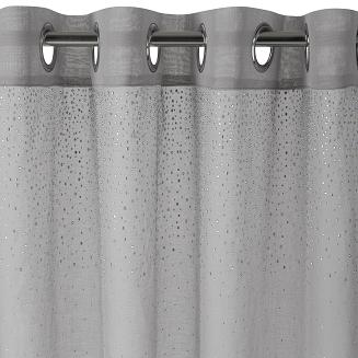 Firana gotowa na przelotkach MADLEN 140x250 Eurofirany szary