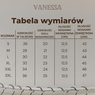 Majtki damskie z nogawkami i koronką Vanessa Eldar czarne