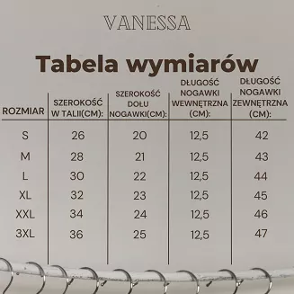 Majtki damskie z nogawkami i koronką Vanessa Eldar czarne
