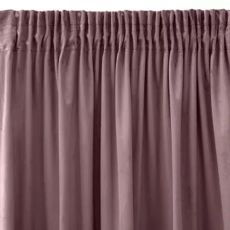 Zasłona gotowa na taśmie SIBEL 140x270 Eurofirany pudrowa