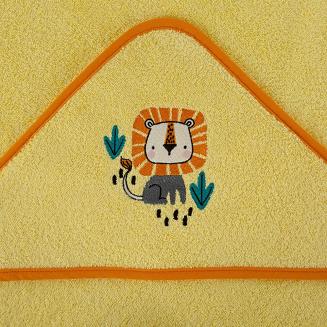 Ręcznik dziecięcy z kapturkiem BABY69 100x100 Eurofirany żółty