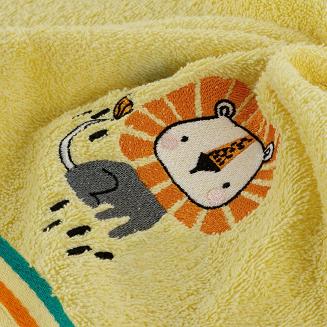 Ręcznik dziecięcy z kapturkiem BABY69 100x100 Eurofirany żółty