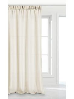 Kremowa Zasłona Gotowa Do Salonu Na Taśmie  140x270 VIVA