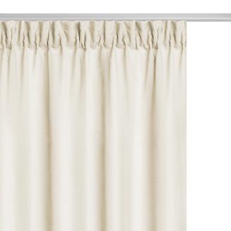 Kremowa Zasłona Gotowa Do Salonu Na Taśmie  140x270 VIVA