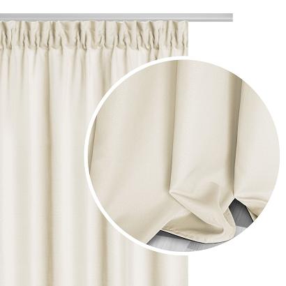 Zasłona gotowa na taśmie VIVA 140x270 półzaciemniająca kremowa