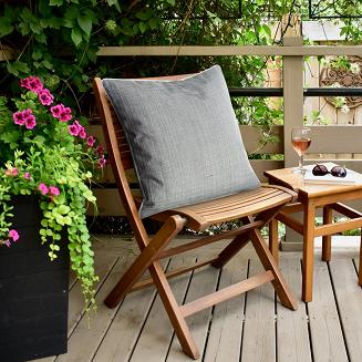 Poszewka dekoracyjna GARDEN3 45x45 Eurofirany srebrna