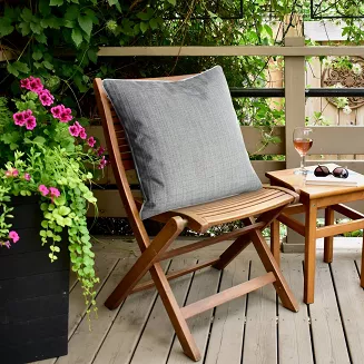 Poszewka dekoracyjna GARDEN3 45x45 Eurofirany srebrna